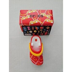 New! McDonald's #2 CROCS Happy Meal Box Pattern Shoe Toy 2024